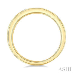 3/8 Ctw Spaced Mixed Shape Diamond Cut Fashion Band in 14K Yellow Gold