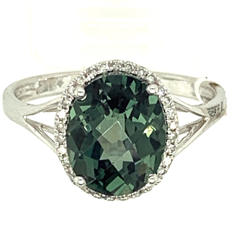 14kw colored stone ring
