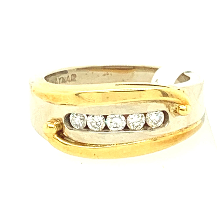 18k two toned
