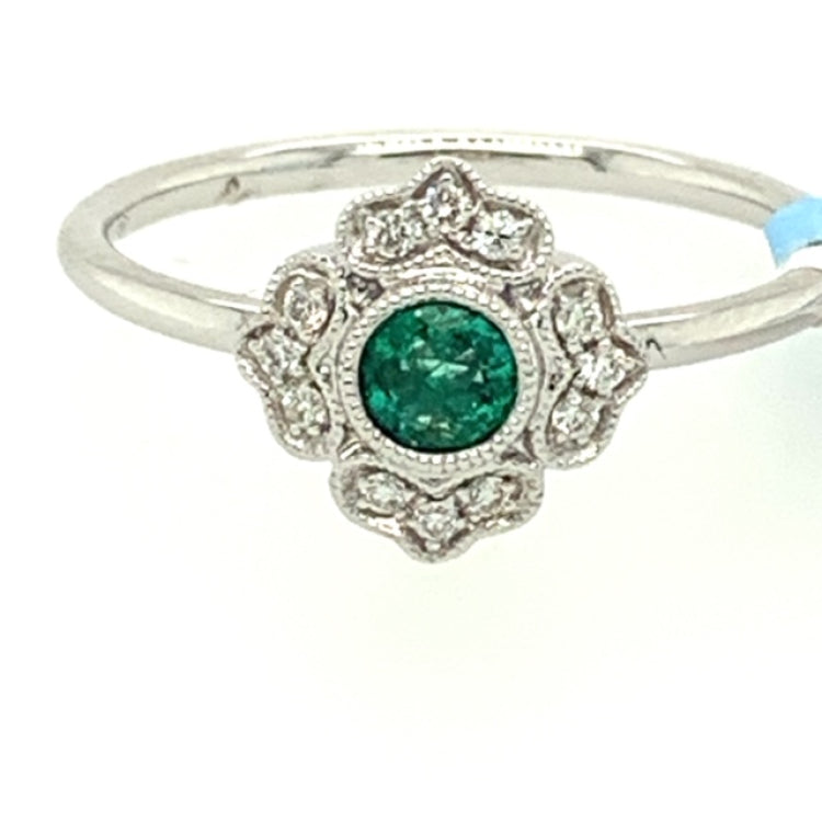 14kw colored stone ring
