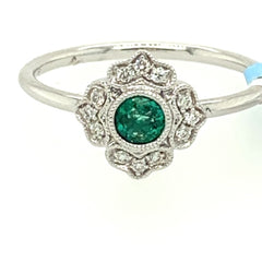14kw colored stone ring
