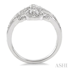 1/6 Ctw Round Cut Diamond Fashion Ring in Sterling Silver