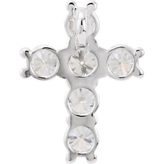 Platinum 3/4 CTW Natural Diamond Cross Pendant