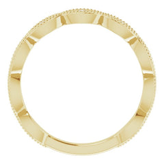14K Yellow 1/5 CTW Natural Diamond Infinity Anniversary Band