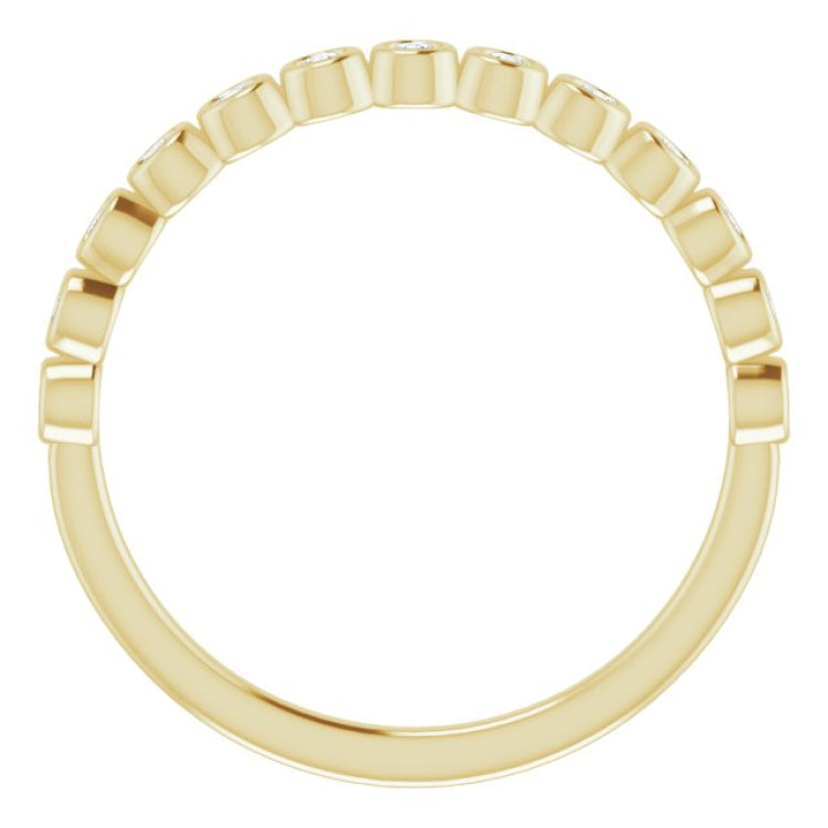 14K Yellow 1/6 CTW Natural Diamond Anniversary Band