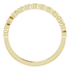 14K Yellow 1/6 CTW Natural Diamond Anniversary Band