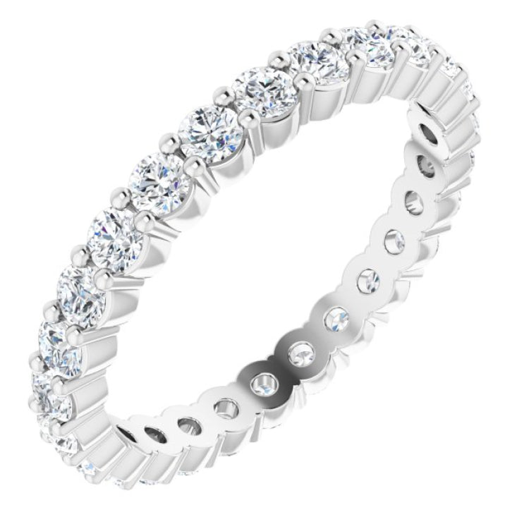 14K Rose Eternity Band Mounting Size 7.5