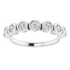 Platinum 3/8 CTW Natural Diamond Anniversary Band