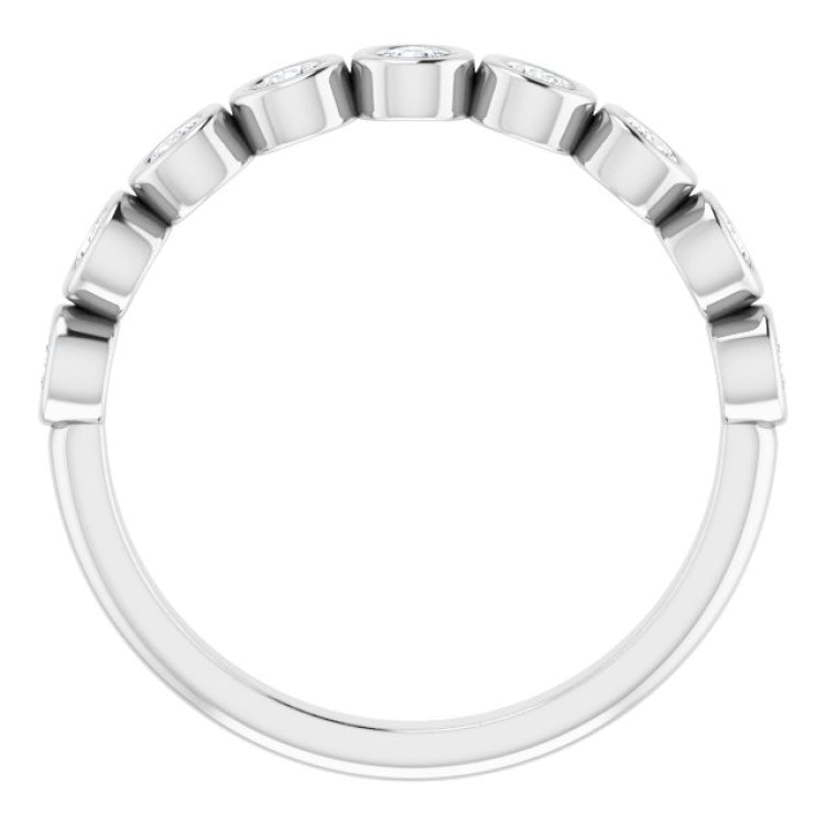 Platinum 1/2 CTW Natural Diamond Anniversary Band