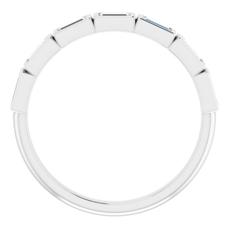 Platinum 1/4 CTW Natural Diamond Anniversary Band
