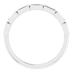 Platinum 1/4 CTW Natural Diamond Anniversary Band
