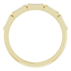 14K Yellow 1/2 CTW Natural Diamond Anniversary Band