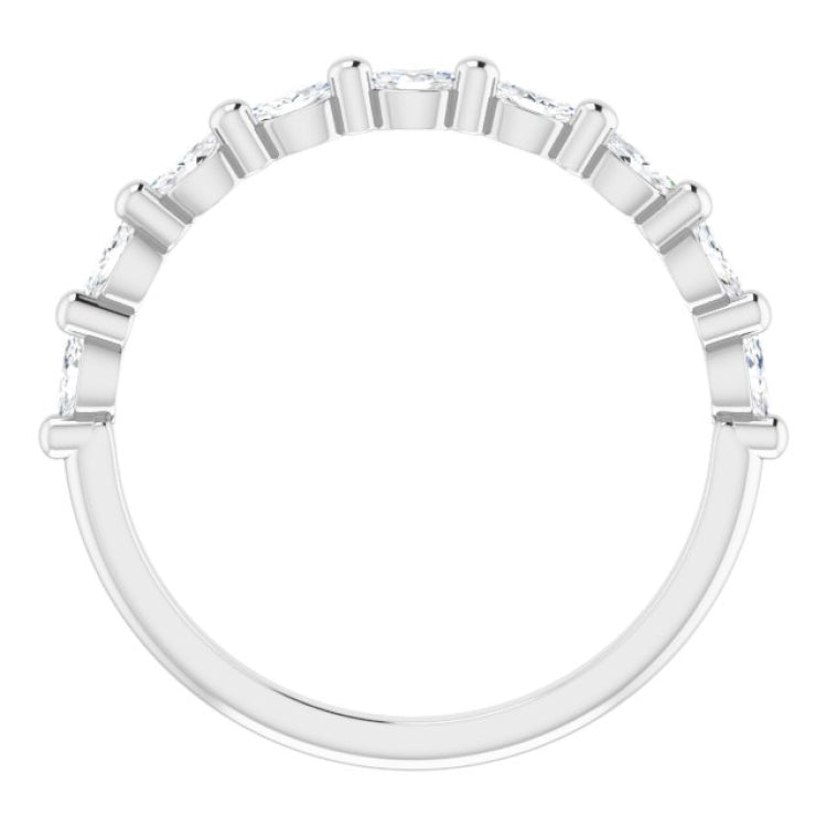 Platinum 1/4 CTW Natural Diamond Anniversary Band