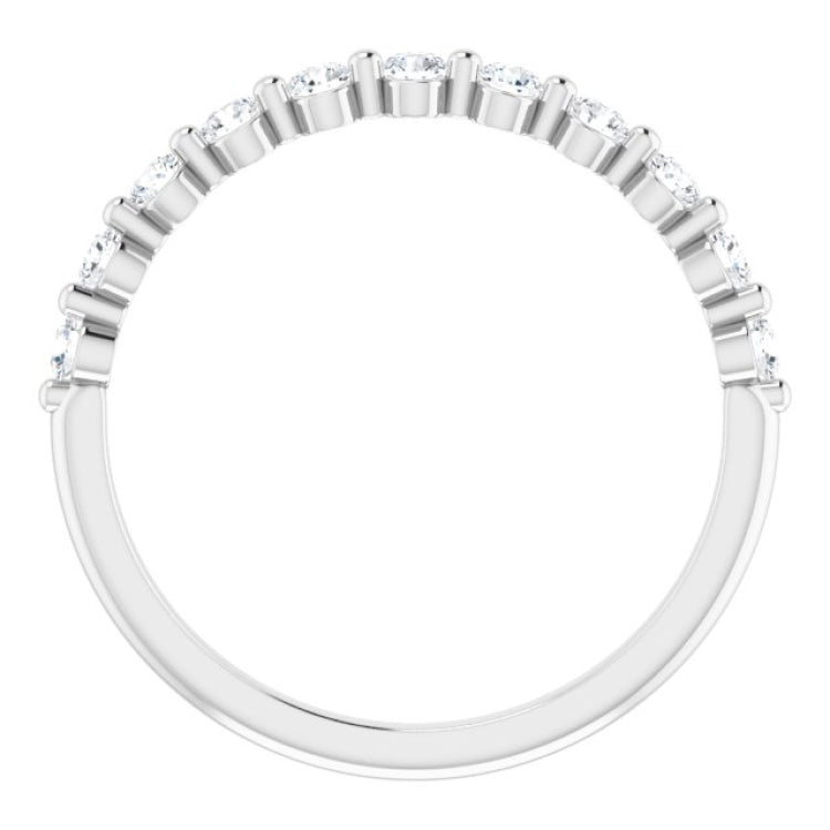 Platinum 1/3 CTW Natural Diamond Anniversary Band