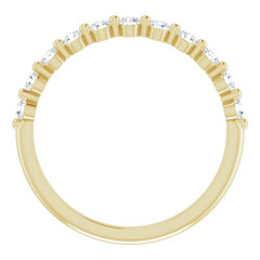 14K Yellow 1/2 CTW Natural Diamond Anniversary Band