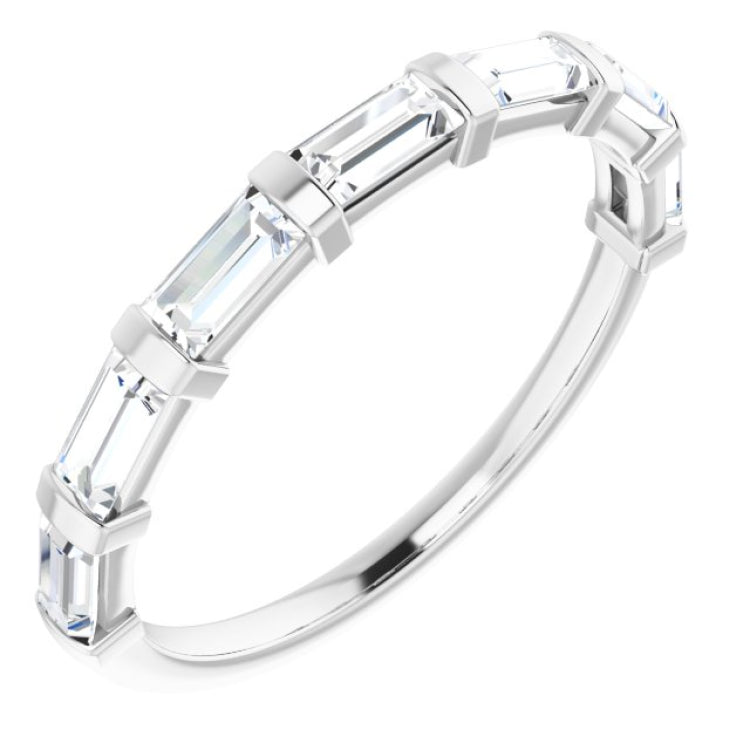 Platinum 5/8 CTW Natural Diamond Anniversary Band
