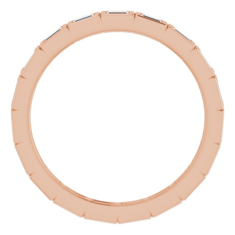 14K Rose 1/3 CTW Diamond Eternity Band