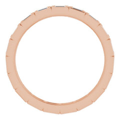 14K Rose 1/3 CTW Diamond Eternity Band