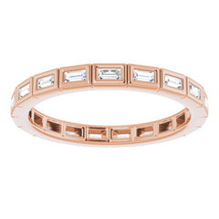 14K Rose 1/3 CTW Diamond Eternity Band