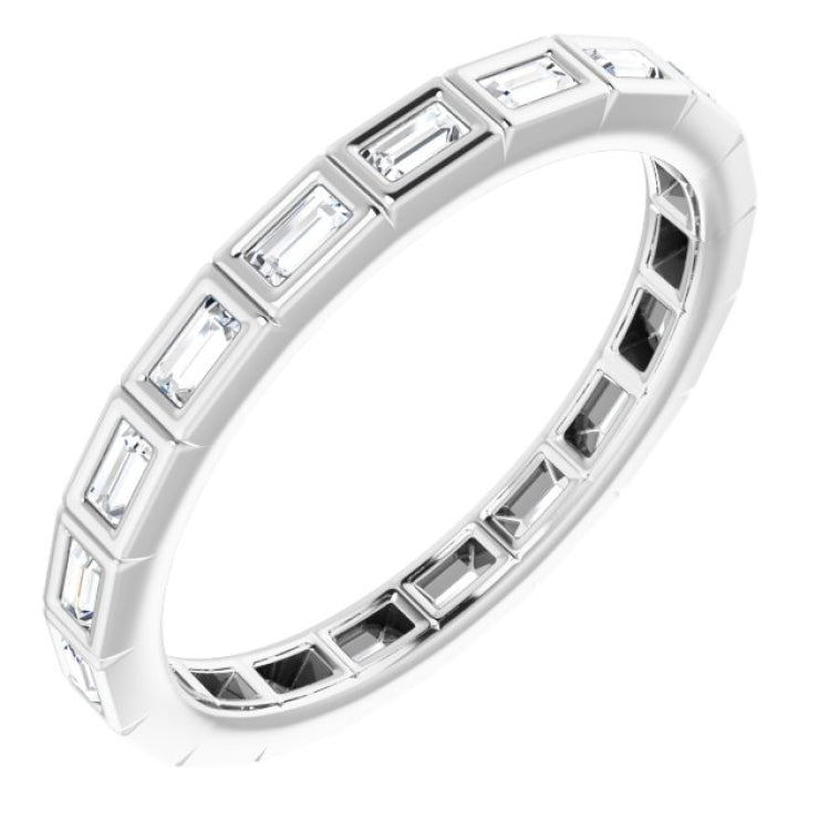 14K White 1/3 CTW Diamond Eternity Band