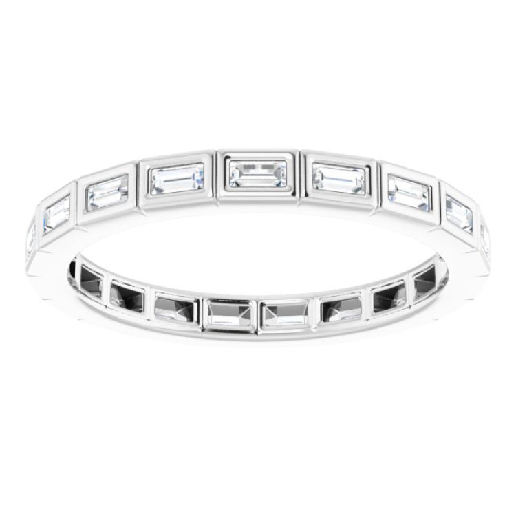 14K White 1/3 CTW Diamond Eternity Band