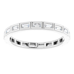 14K White 1/3 CTW Diamond Eternity Band