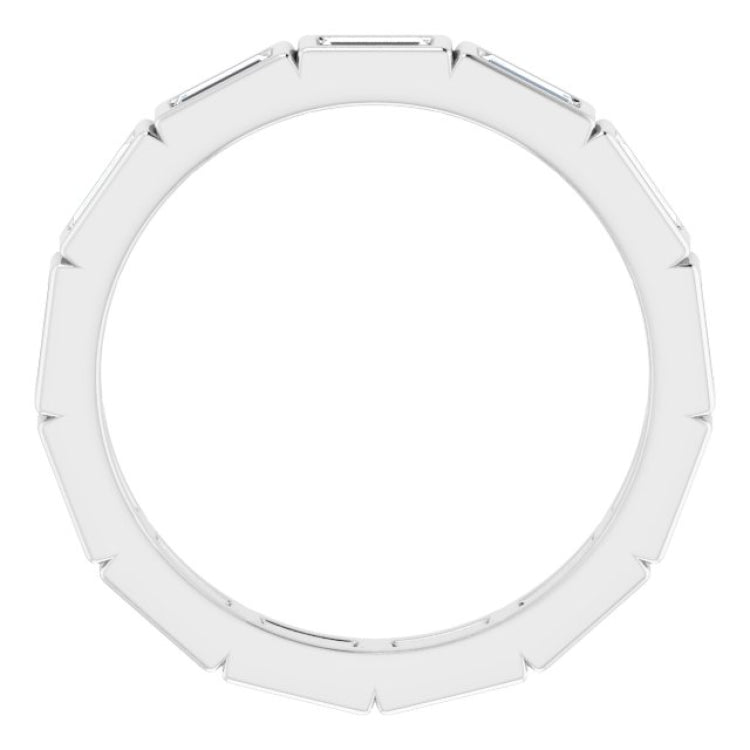 14K White 1/2 CTW Diamond Eternity Band