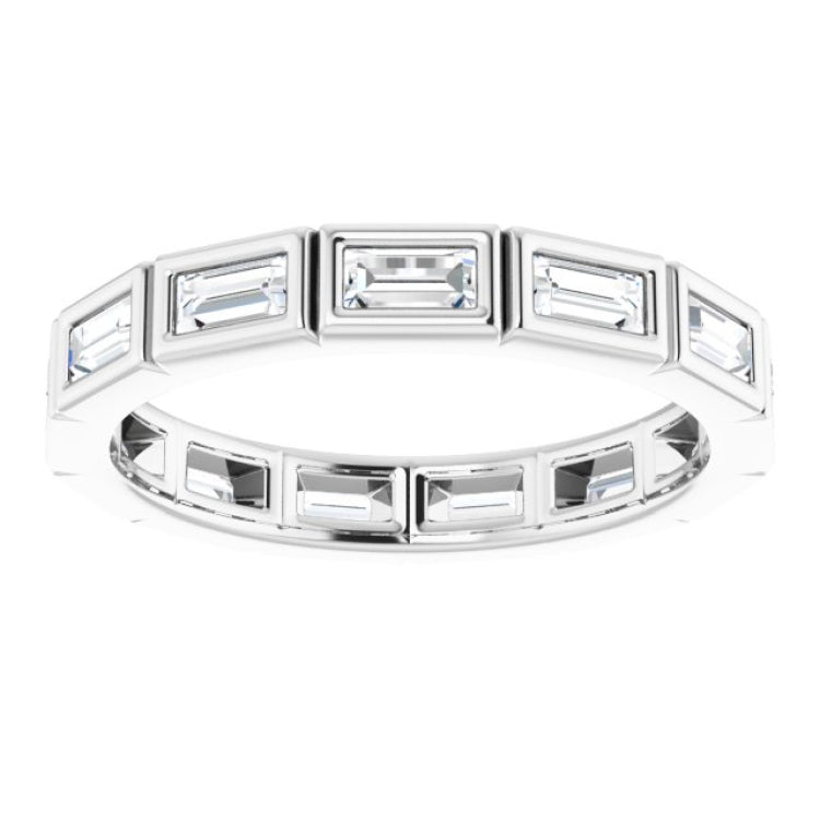 14K White 1/2 CTW Diamond Eternity Band