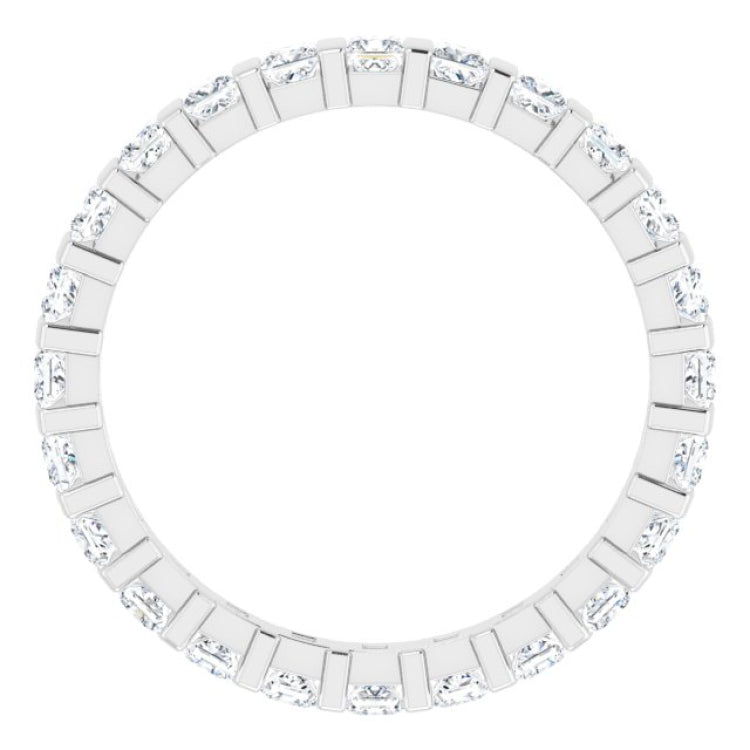 Platinum 9/10 CTW Natural Diamond Eternity Band Size 7