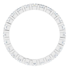 Platinum 9/10 CTW Natural Diamond Eternity Band Size 7