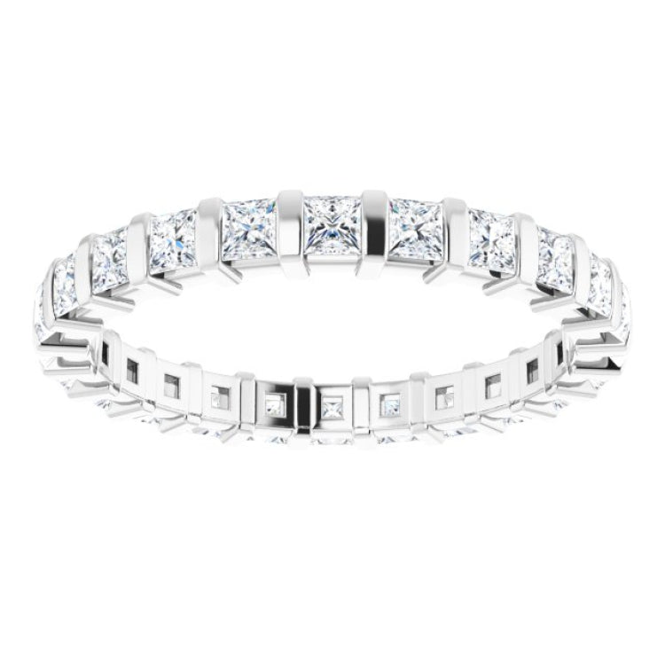 Platinum 9/10 CTW Natural Diamond Eternity Band Size 7