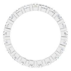 Platinum 1 1/5 CTW Natural Diamond Eternity Band Size 7