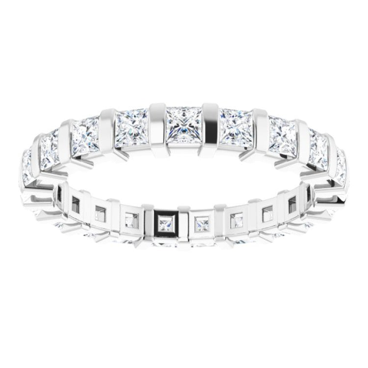 Platinum 1 1/5 CTW Natural Diamond Eternity Band Size 7