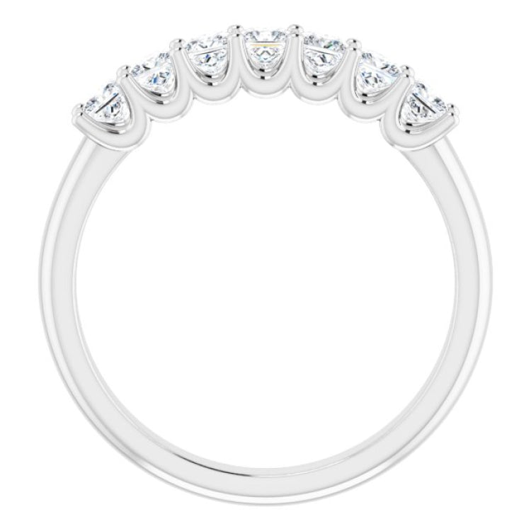 Platinum 5/8 CTW Natural Diamond Anniversary Band