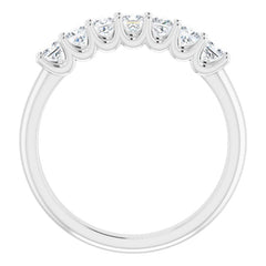 Platinum 5/8 CTW Natural Diamond Anniversary Band
