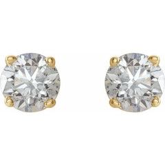 14K Yellow 3/4 CTW Natural Diamond Stud Earrings