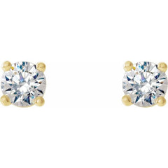 14K Yellow 1/3 CTW Natural Diamond Cocktail-Style Earrings