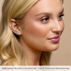 14K White Gold 1 CTW Natural Diamond Cocktail-Style Earrings