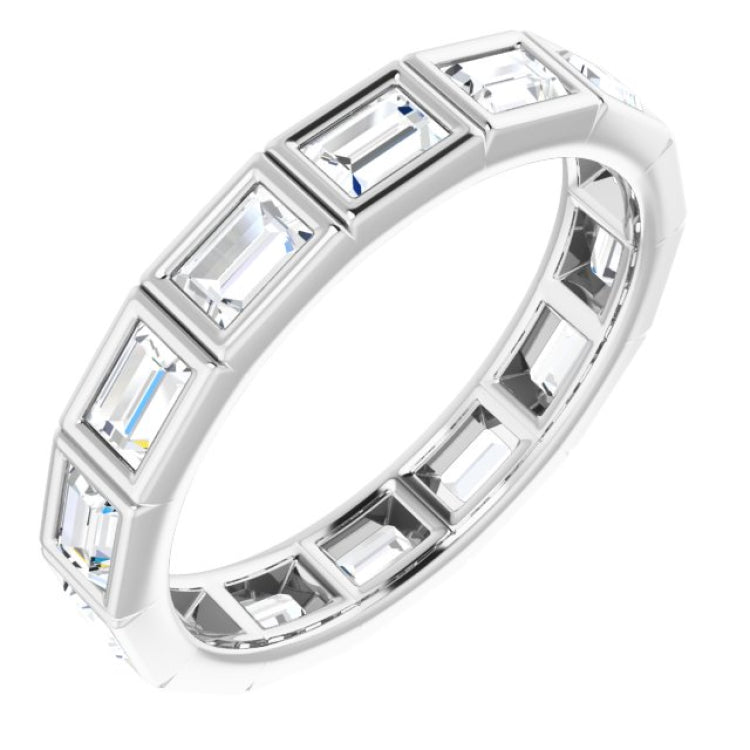 14K White 1 1/6 CTW Diamond Eternity Band