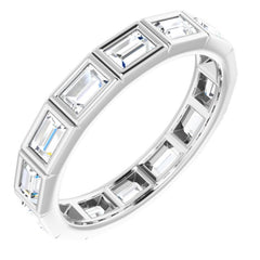 14K White 1 1/6 CTW Diamond Eternity Band