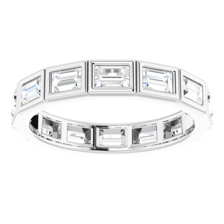 14K White 1 1/6 CTW Diamond Eternity Band