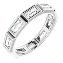 Platinum 9/10 CTW Diamond Eternity Band