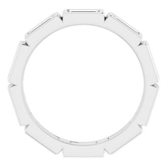 Platinum 9/10 CTW Diamond Eternity Band