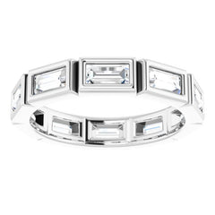 Platinum 9/10 CTW Diamond Eternity Band