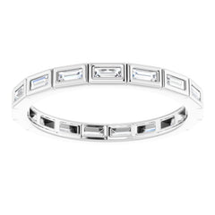 14K White 1/3 CTW Diamond Eternity Band