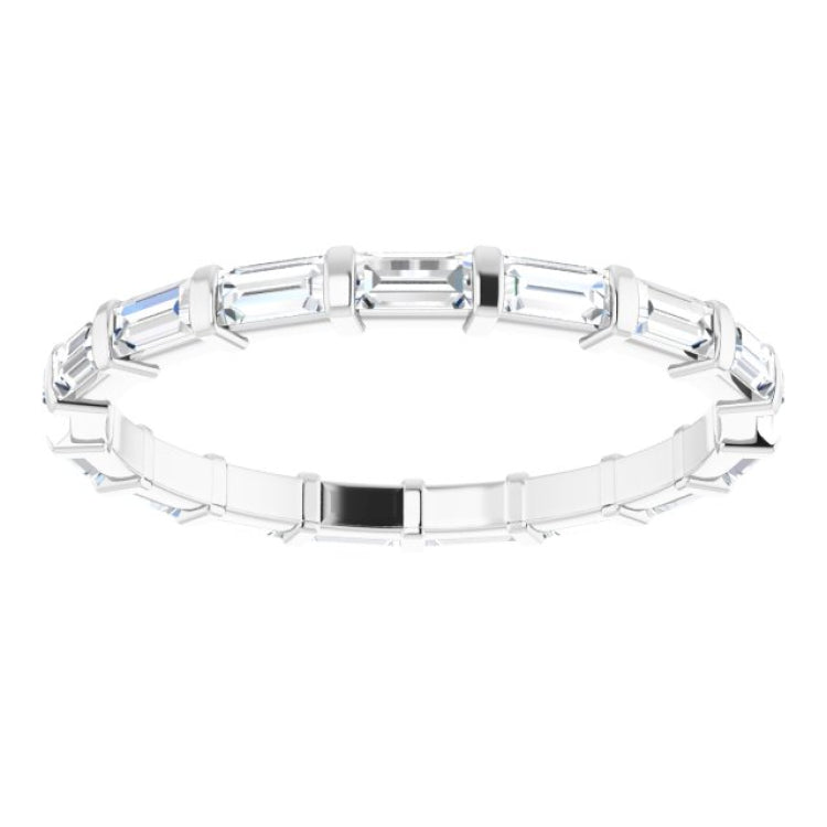 Platinum 5/8 CTW Natural Diamond Eternity Band Size 6