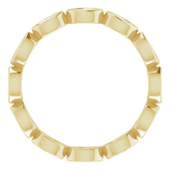 14K Yellow 1/2 CTW Natural Diamond Eternity Band Size 6