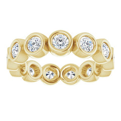 14K Yellow 1 1/3 CTW Natural Diamond Eternity Band Size 6