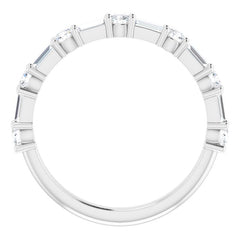 14K White 1/3 CTW Natural Diamond Anniversary Band