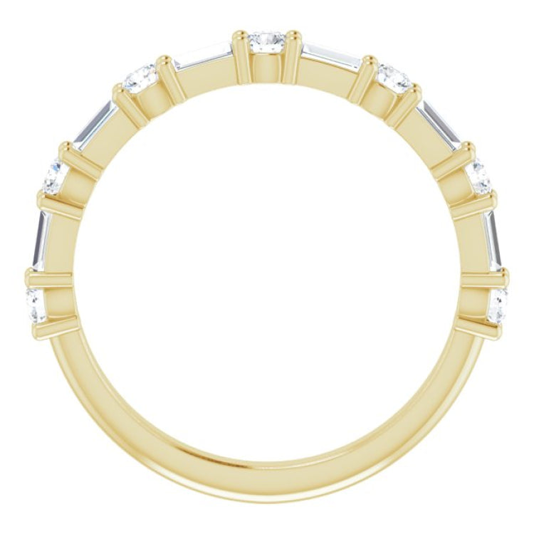14K Yellow 1/3 CTW Natural Diamond Anniversary Band
